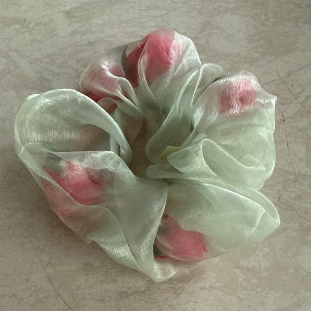 Sage Sheer Room Shop Scrunchie
